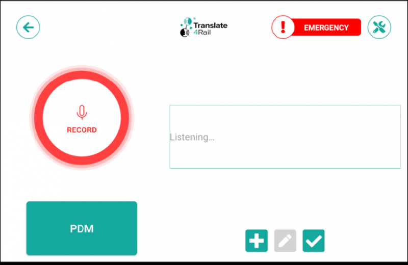 Dashboard Translate4Rail